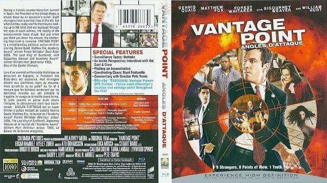 dvd cover Vantage Point Bluray f