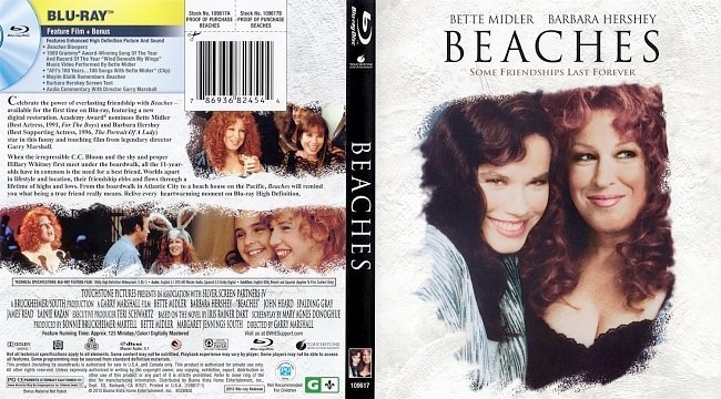dvd cover Beaches