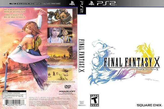 dvd cover Final Fantasy X