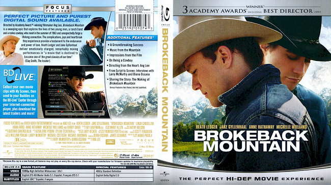 dvd cover Brokeback Mountain