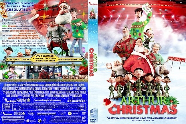 dvd cover Arthur Christmas