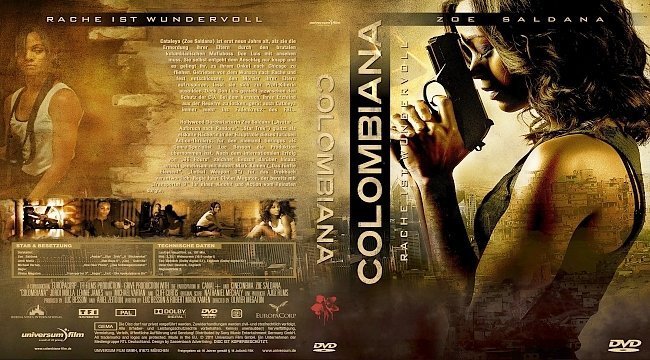 dvd cover COLOMBIANA (2011) R2 German