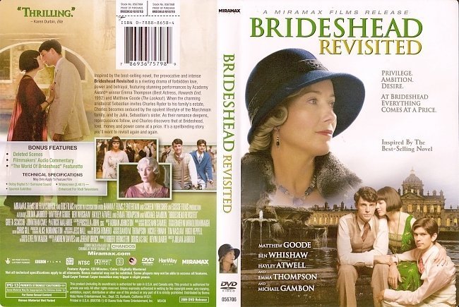 dvd cover Brideshead Revisted (2008) WS R1