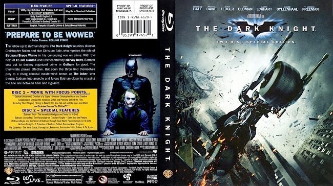 dvd cover The Dark Knight alternate