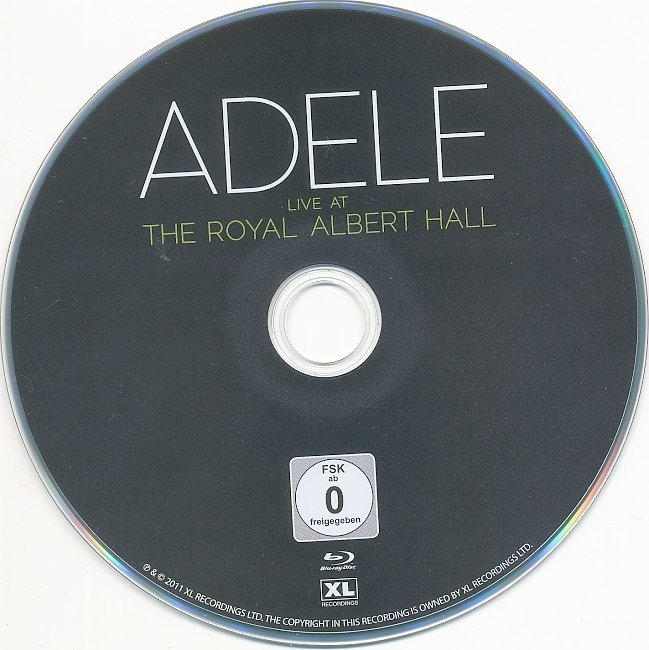 dvd cover Adele - Live At The Royal Albert Hall (2011)