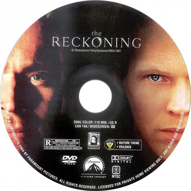 dvd cover The Reckoning (2004) WS R1