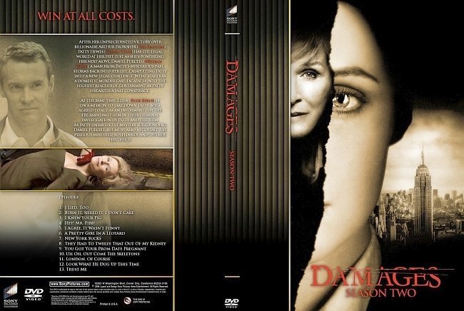 dvd cover Damages Season 2
