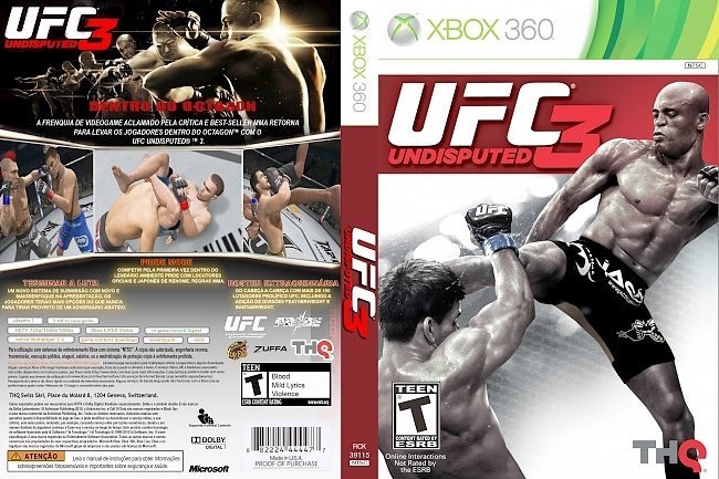 dvd cover UFC Undisputed 3