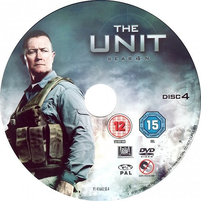 dvd cover The Unit: Season 4 R2