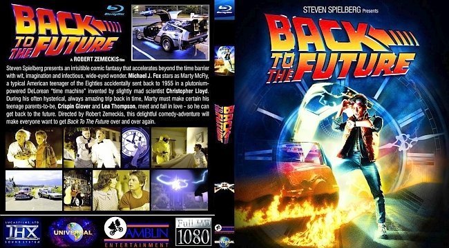 dvd cover Back to the Future