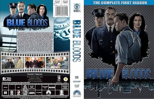 dvd cover Blue Bloods: Season 1 R1 CUSTOM
