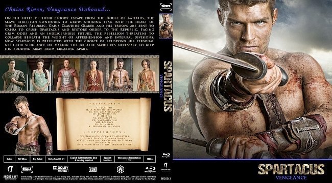 dvd cover Spartacus: Vengeance