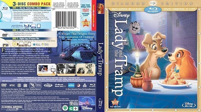 dvd cover Lady and the Tramp