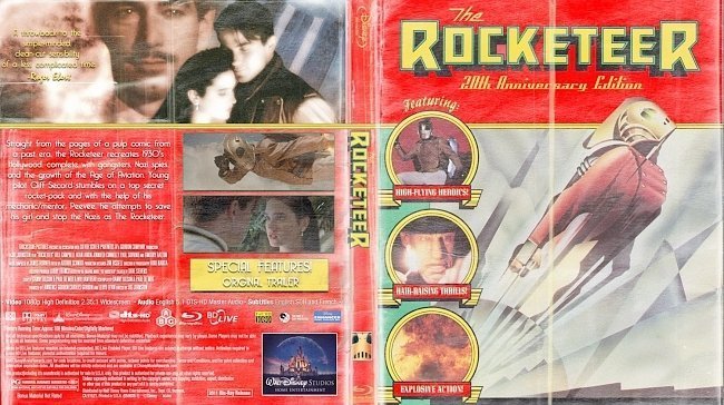 dvd cover The Rocketeer