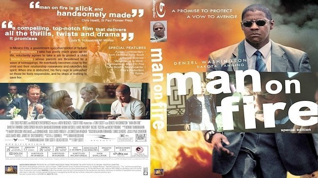 dvd cover Man On Fire