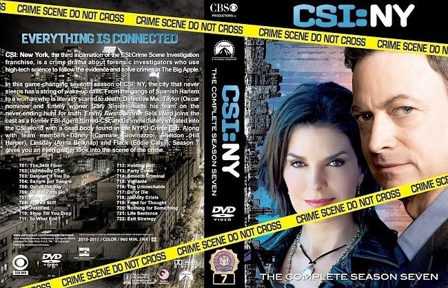 dvd cover CSI: NY Season 7