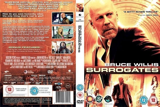 dvd cover Surrogates (2009) R2