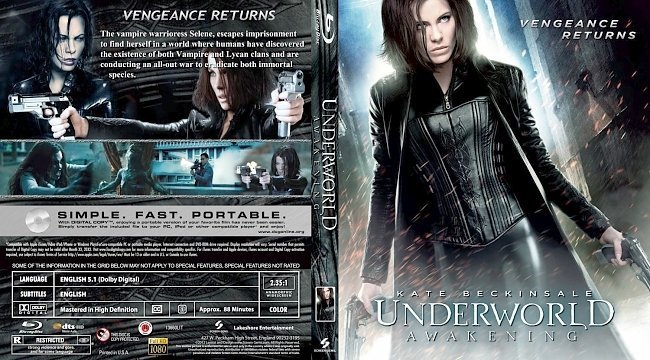 dvd cover Underworld Awakening