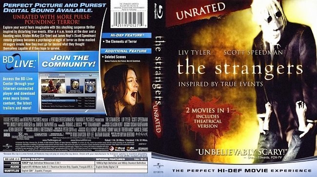 dvd cover The Strangers BD