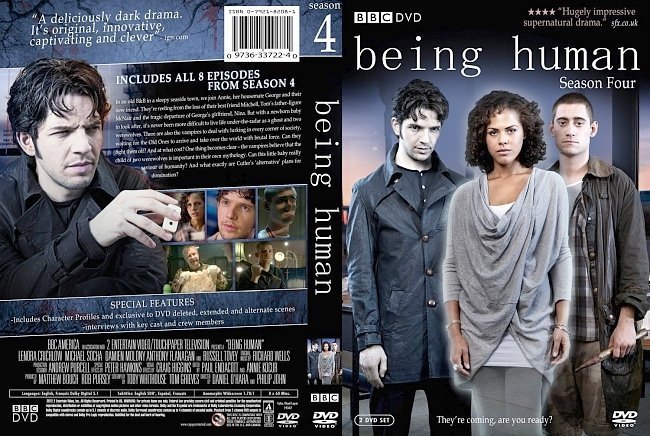 dvd cover Being Human Season 4