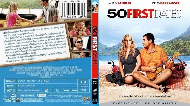 dvd cover 50 First Dates