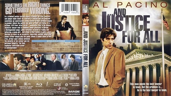 dvd cover And Justice For All