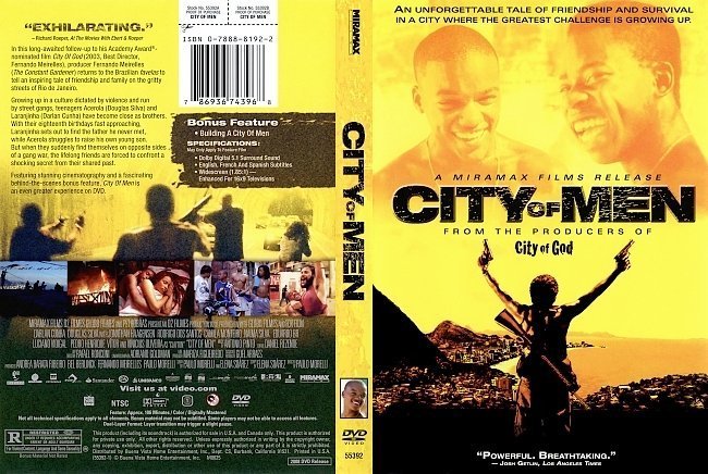 dvd cover City Of Men (2007) WS R1