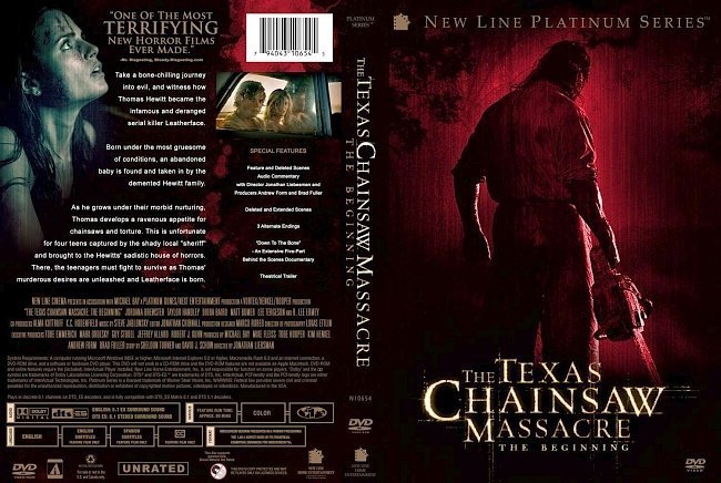 dvd cover The Texas Chainsaw Massacre The Beginning