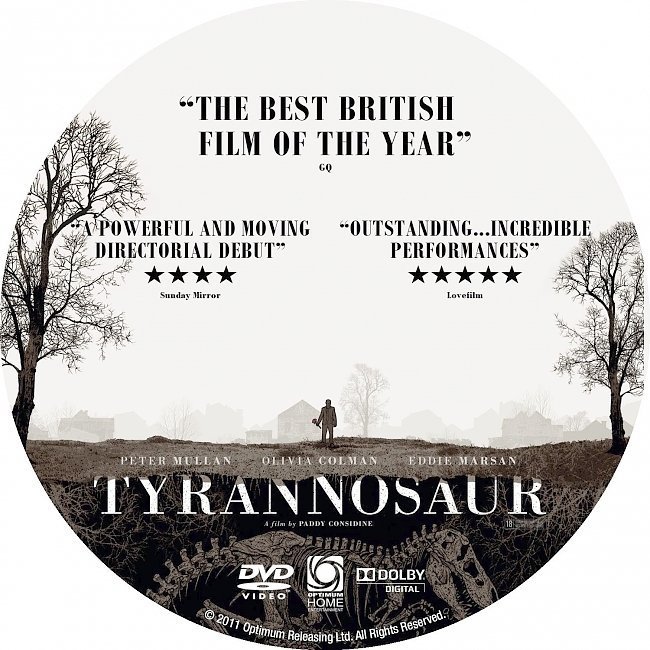 dvd cover Tyrannosaur (2011) R0 CUSTOM