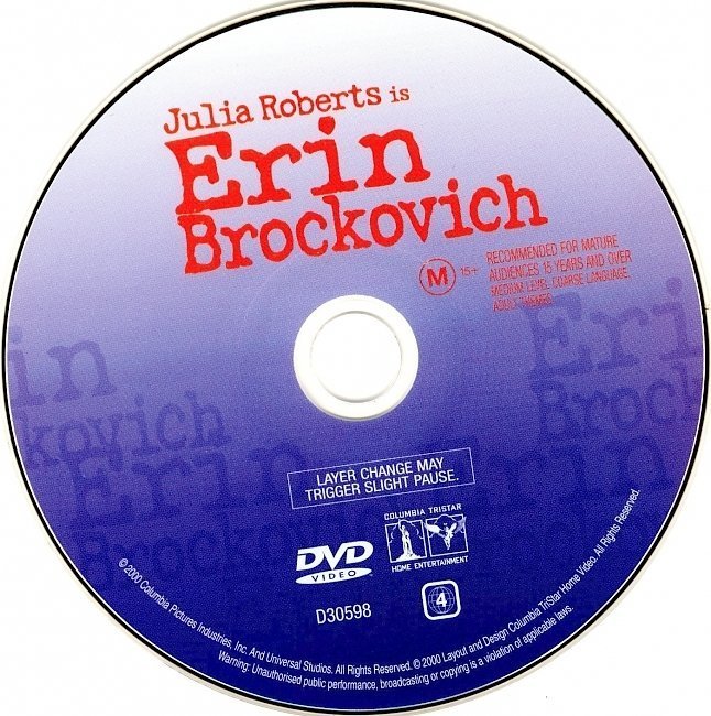 dvd cover Erin Brockovich (2000) WS R4