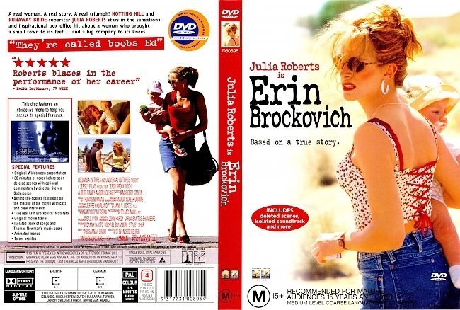 dvd cover Erin Brockovich (2000) WS R4