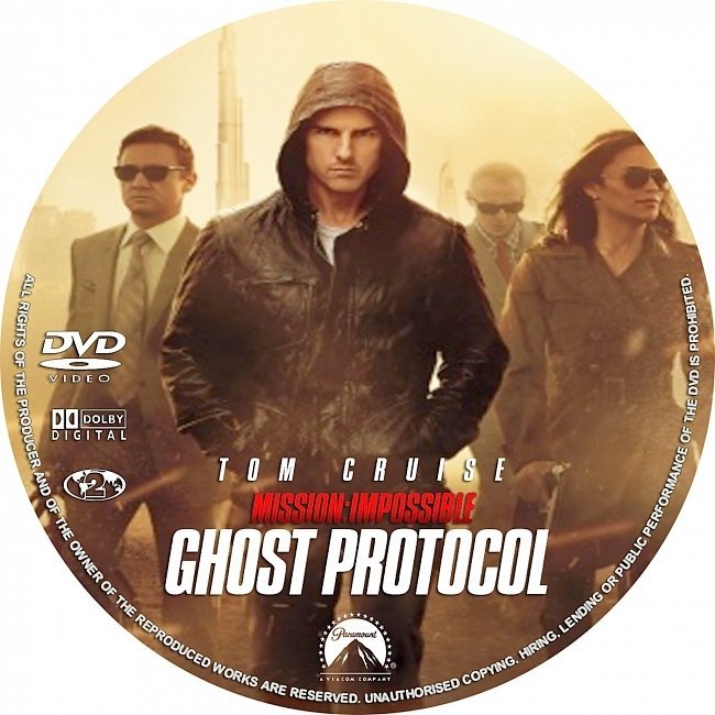 dvd cover Mission: Impossible - Ghost Protocol (2011) R0 Custom