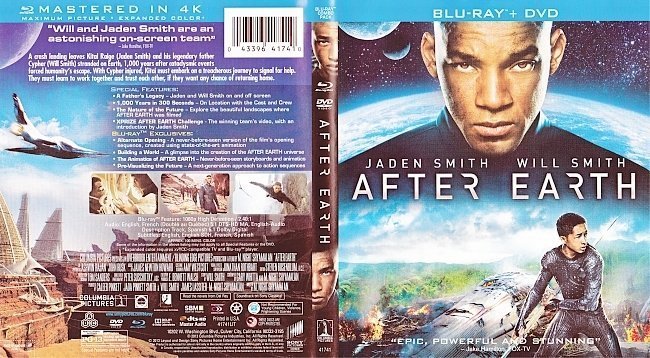 dvd cover After Earth R1 Blu-Ray