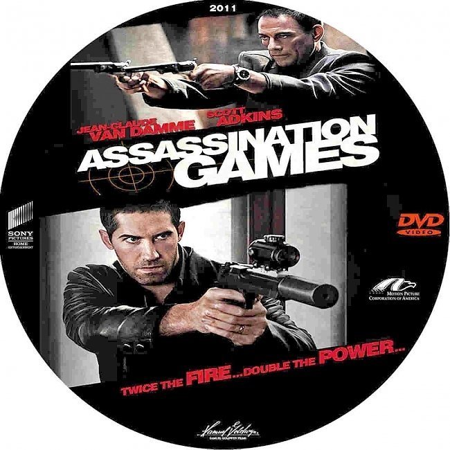 dvd cover Assassination Games (2011) R1 CUSTOM