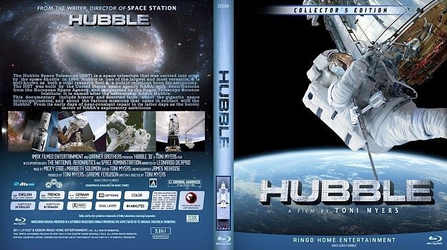 dvd cover Hubble