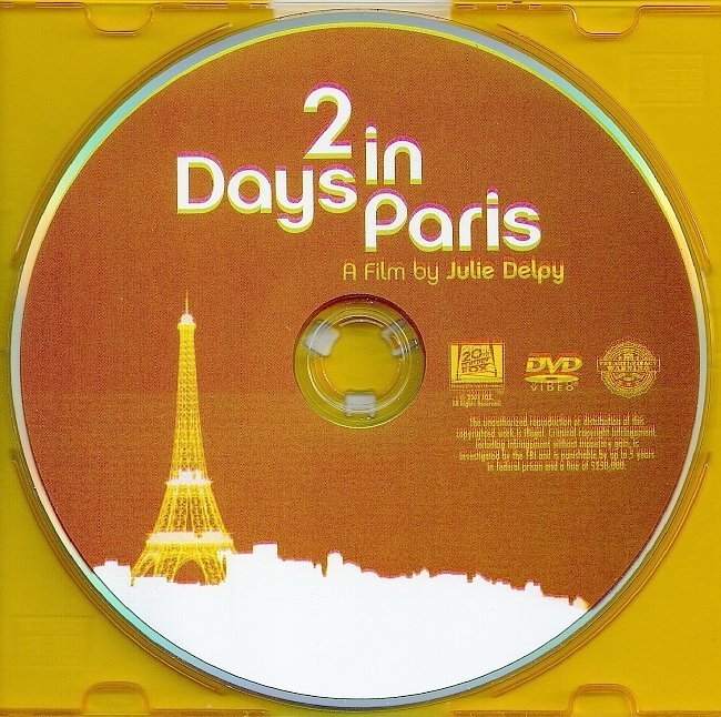 dvd cover 2 Days In Paris (2007) WS R1