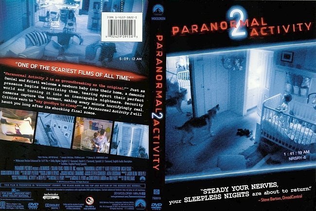 dvd cover Paranormal Activity 2 WS R1 (2010)