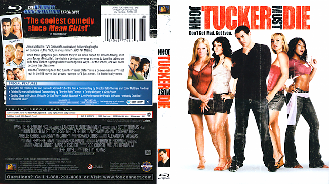 dvd cover John Tucker Must Die