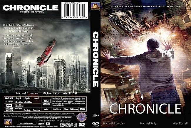 dvd cover Chronicle