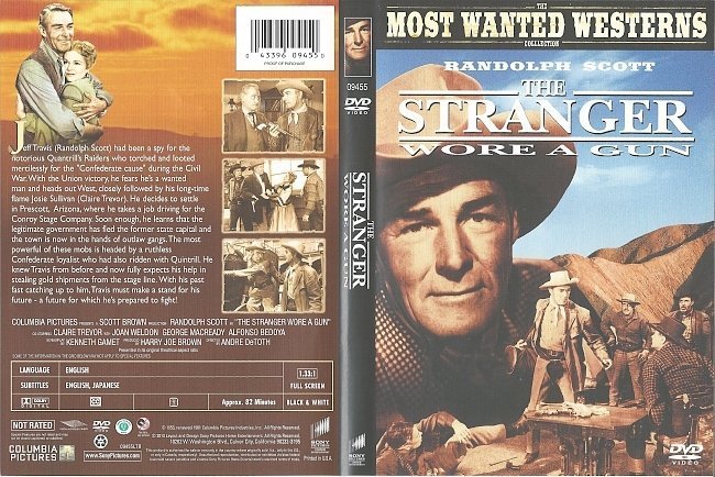 dvd cover The Stranger Wore A Gun (1953) FS R1