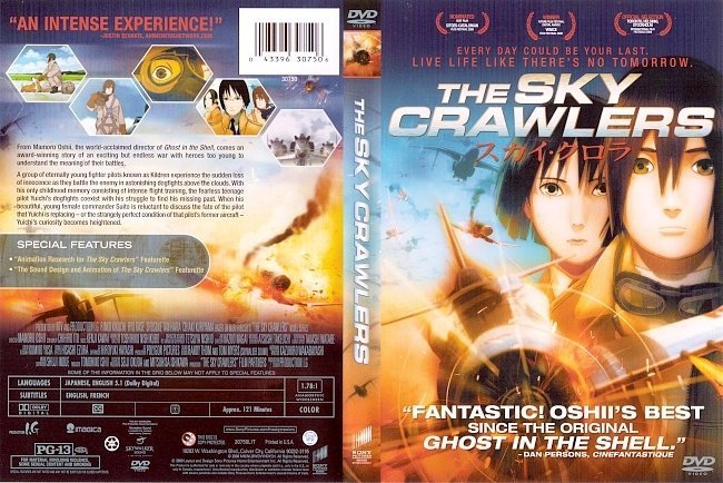 dvd cover The Sky Crawlers (2009)
