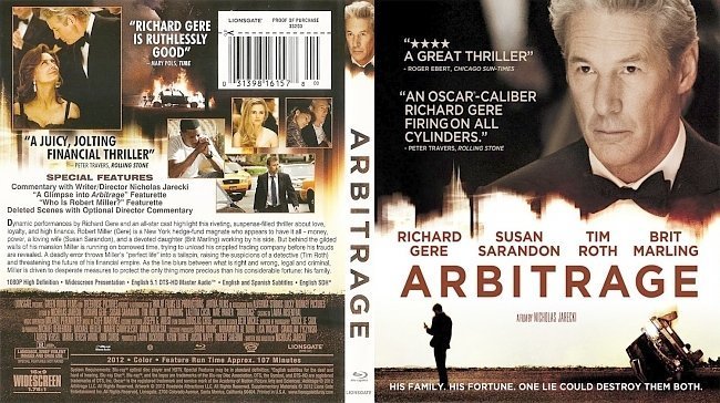 dvd cover Arbitrage