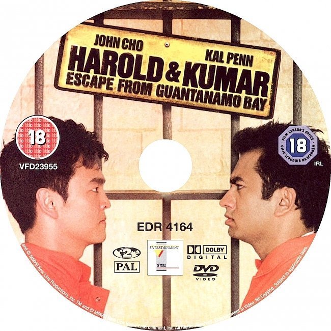 dvd cover Harold & Kumar Escape From Guantanamo Bay (2008) R2