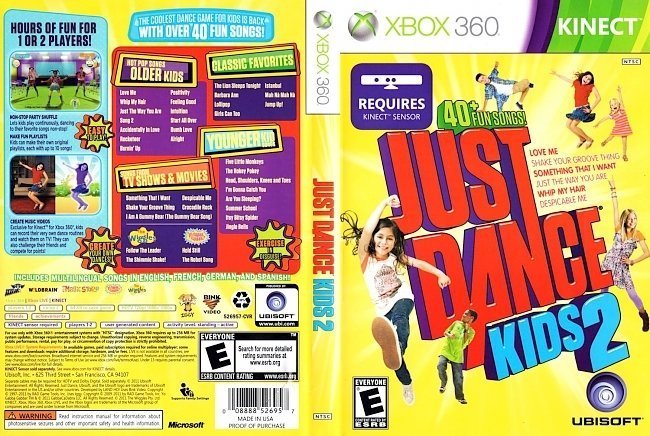 dvd cover Just Dance Kids 2