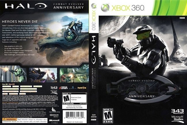 dvd cover Halo Combat Evolved Anniversary