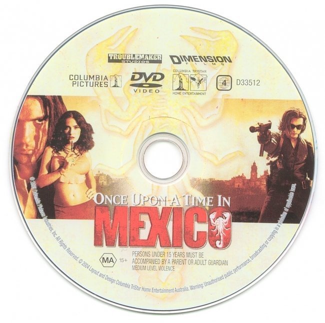 dvd cover Once Upon A Time In Mexico (2003) WS R1
