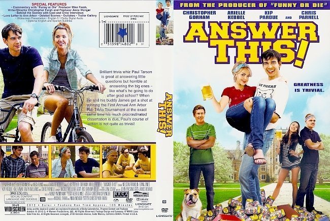 dvd cover Answer This! (2011) WS R1