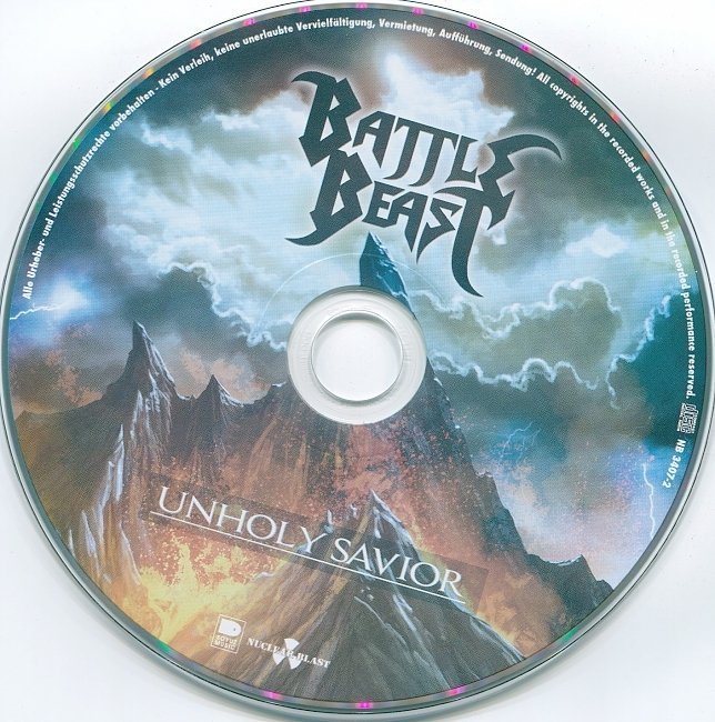 dvd cover Battle Beast - Unholy Savior