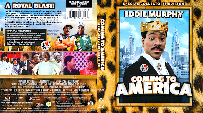 dvd cover Coming To America