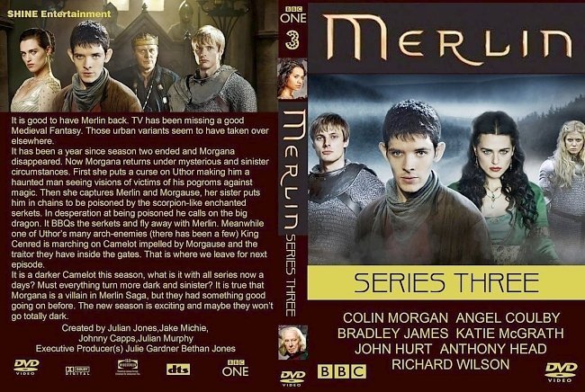 dvd cover Merlin Series 3 Volume 3